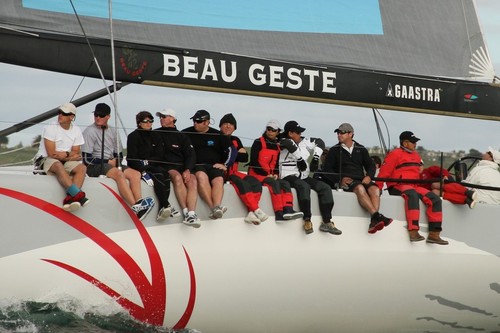 Beau Geste’s crew are all safe and now ashore on Norfolk Island © Richard Gladwell www.photosport.co.nz